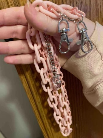 Strawberry Pink Pants Chain