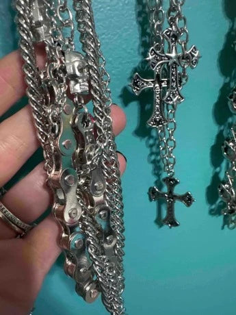 Bike Skull Wallet Chain