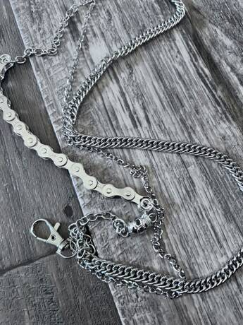 Bike Skull Wallet Chain