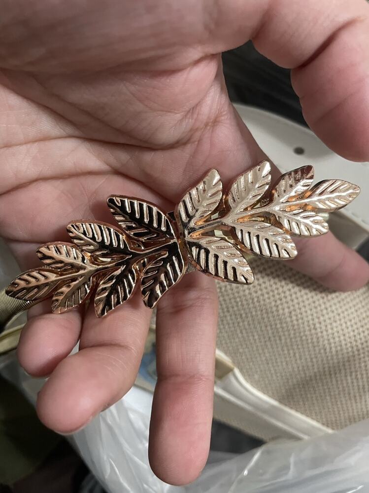 Plus Size Gold Silver Leaf Belt