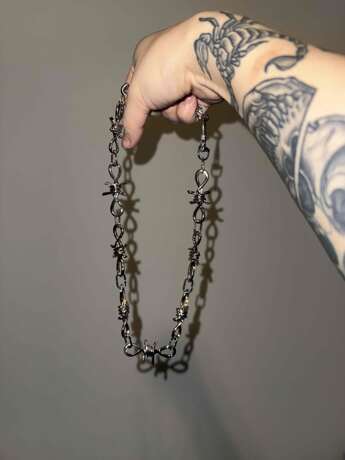 Spiked Barbed Wire Wallet Chain