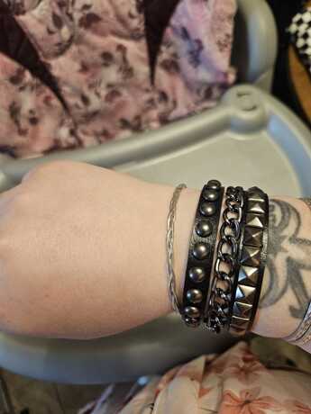 Punk Cuff Bracelet Retro Rock Wristband