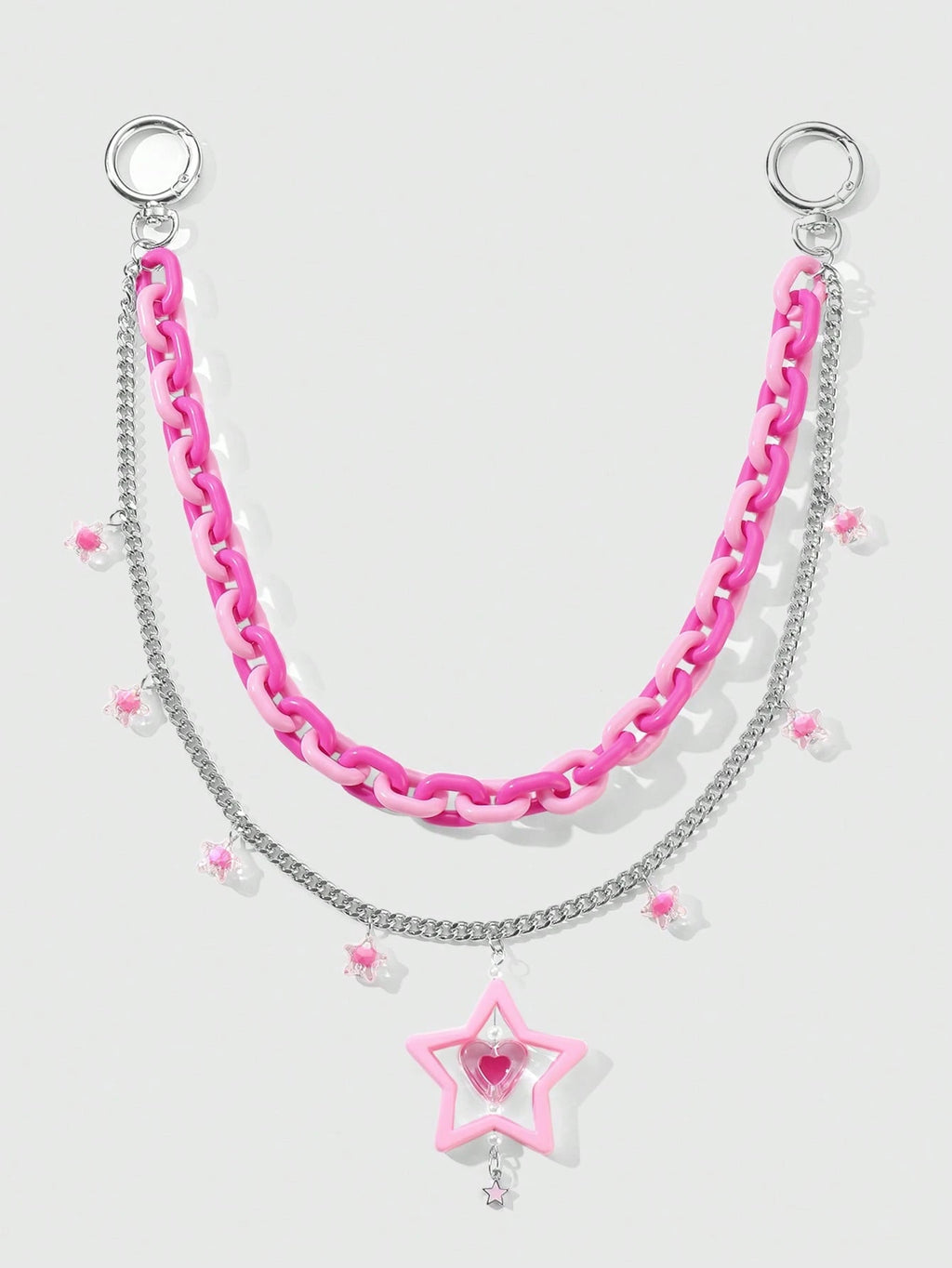 Kandi Hot Pink Pants Chain