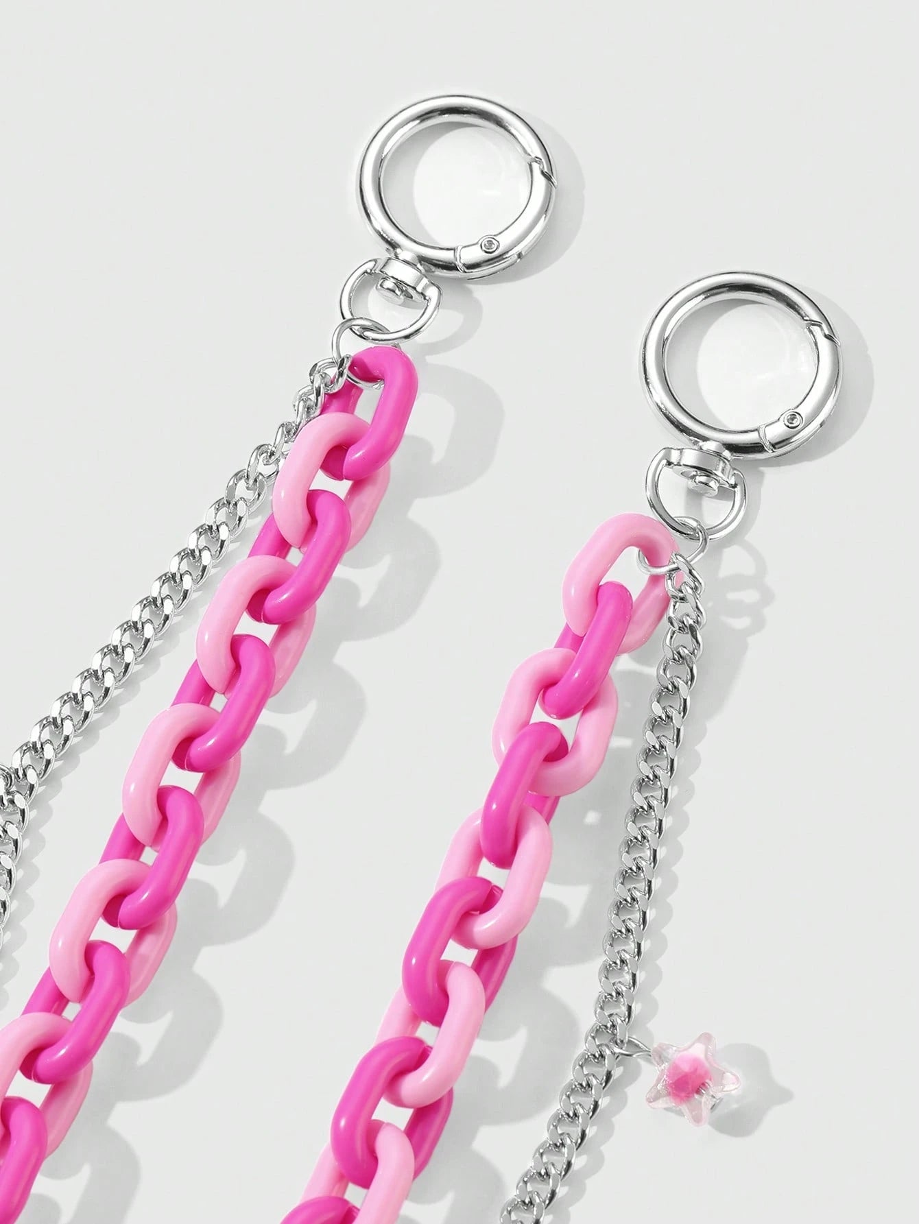 Kandi Hot Pink Pants Chain