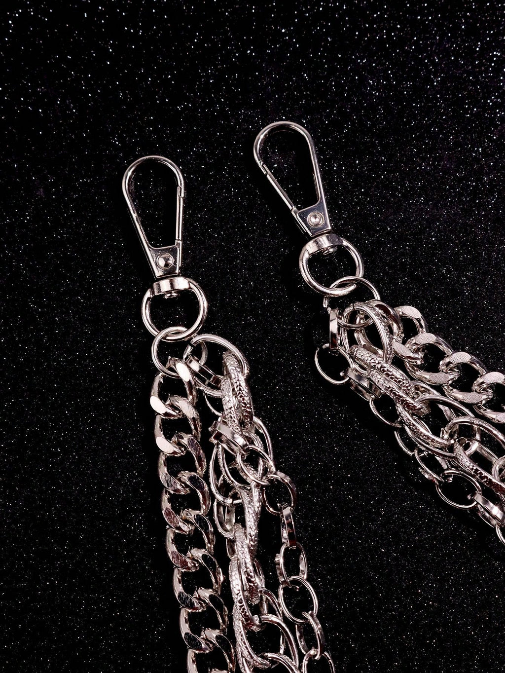 Layered 3 Row Pants Chain