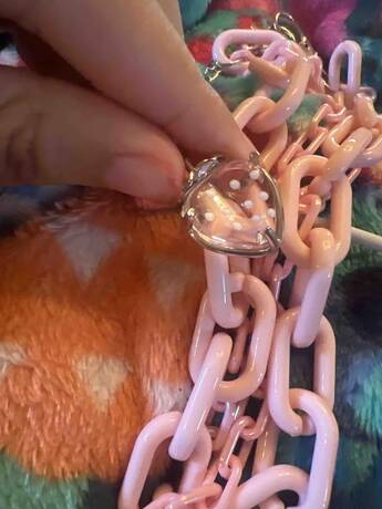 Strawberry Pink Pants Chain