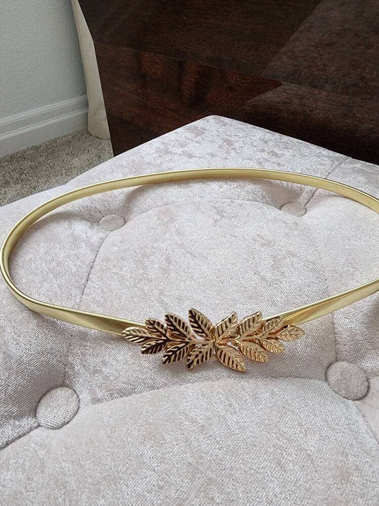 Plus Size Gold Silver Leaf Belt