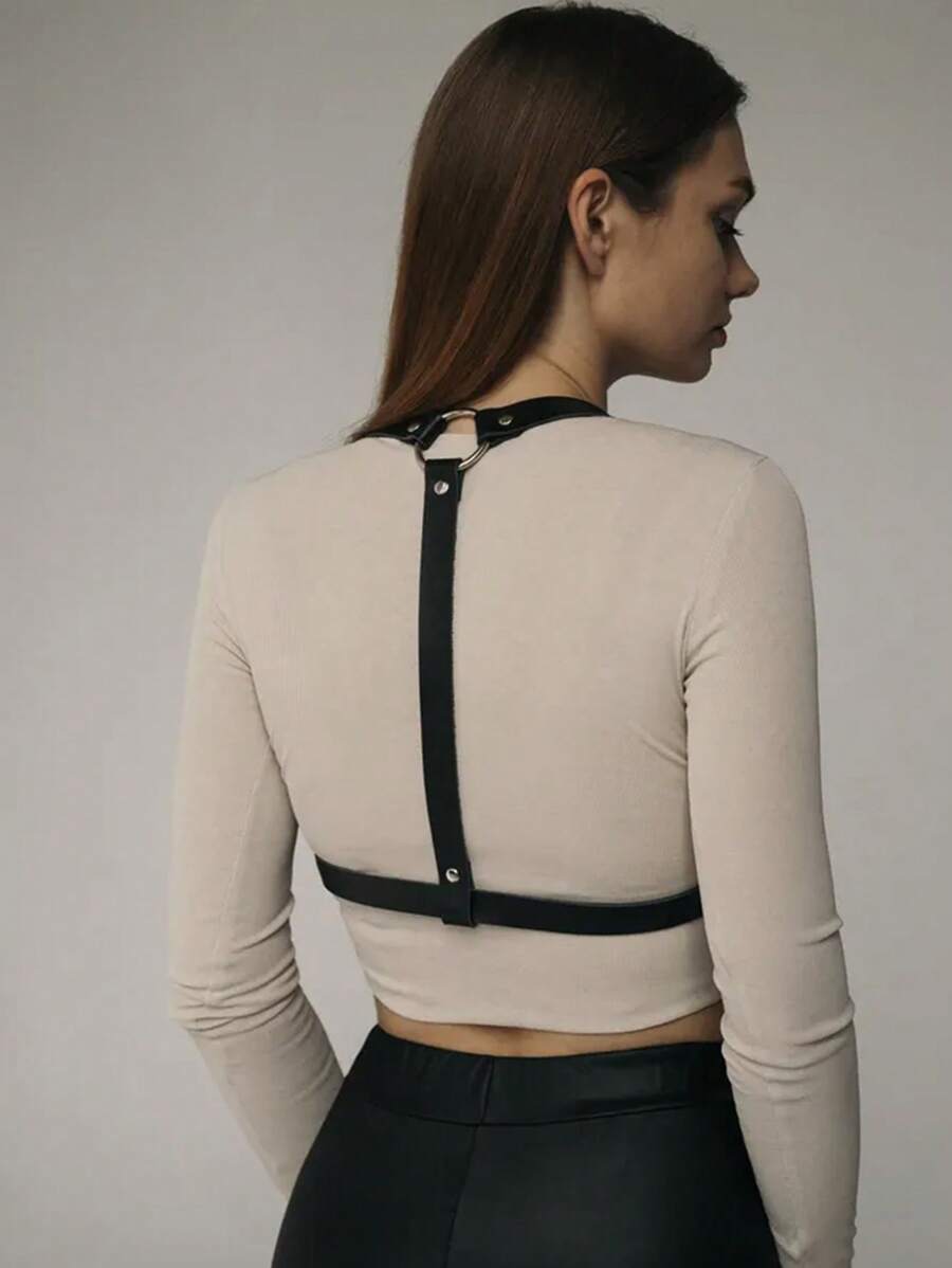Vegan Leather Suspenders