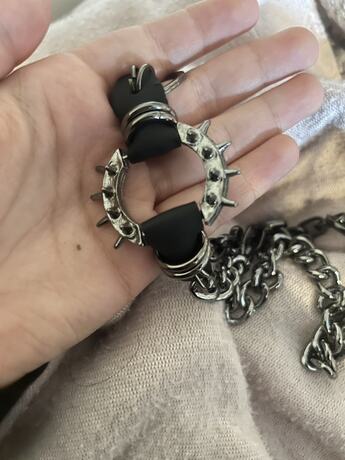 Spiked O Ring Pants Chain