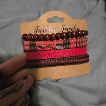 Red Jasper Boho Bracelet Set