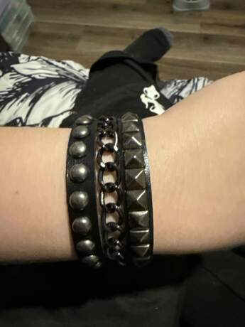 Punk Cuff Bracelet Retro Rock Wristband