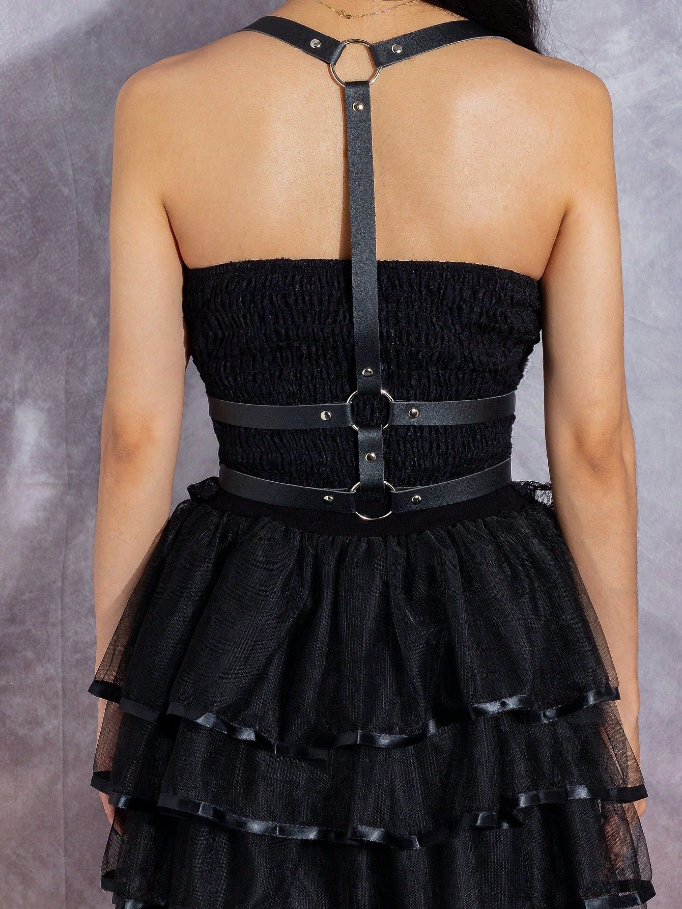 Vegan Leather Suspenders