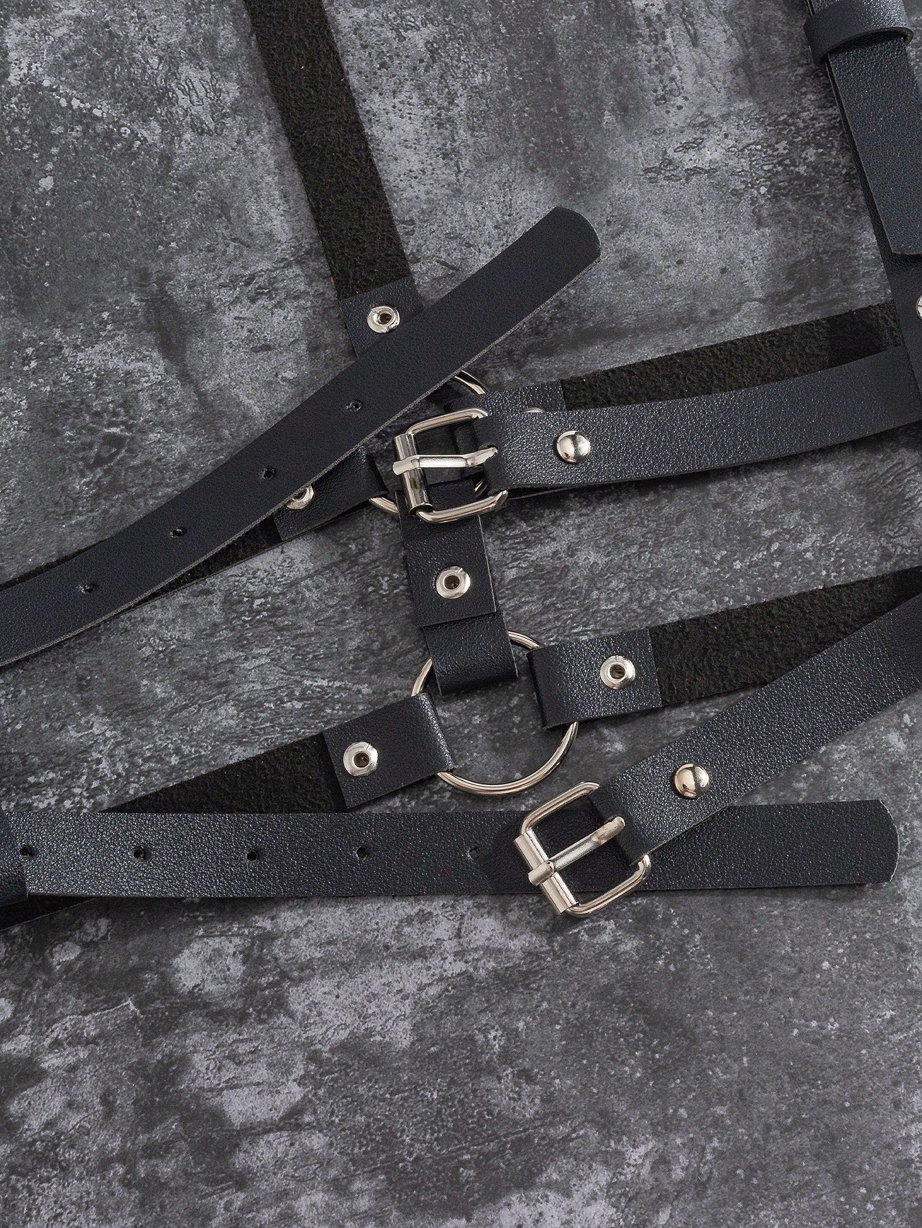 Vegan Leather Suspenders