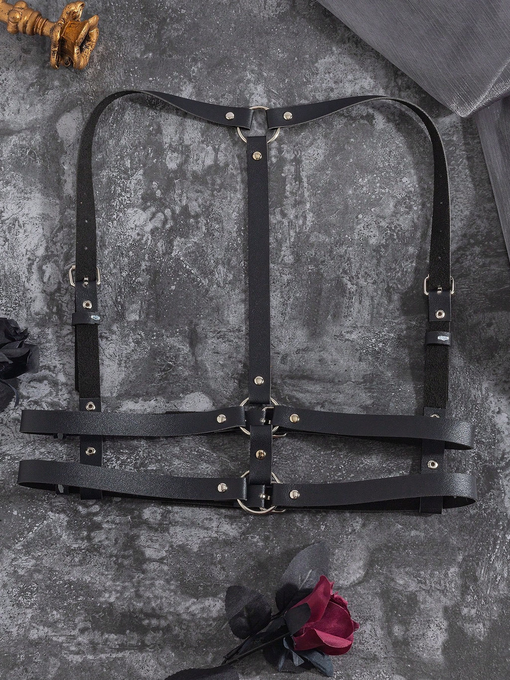 Vegan Leather Suspenders
