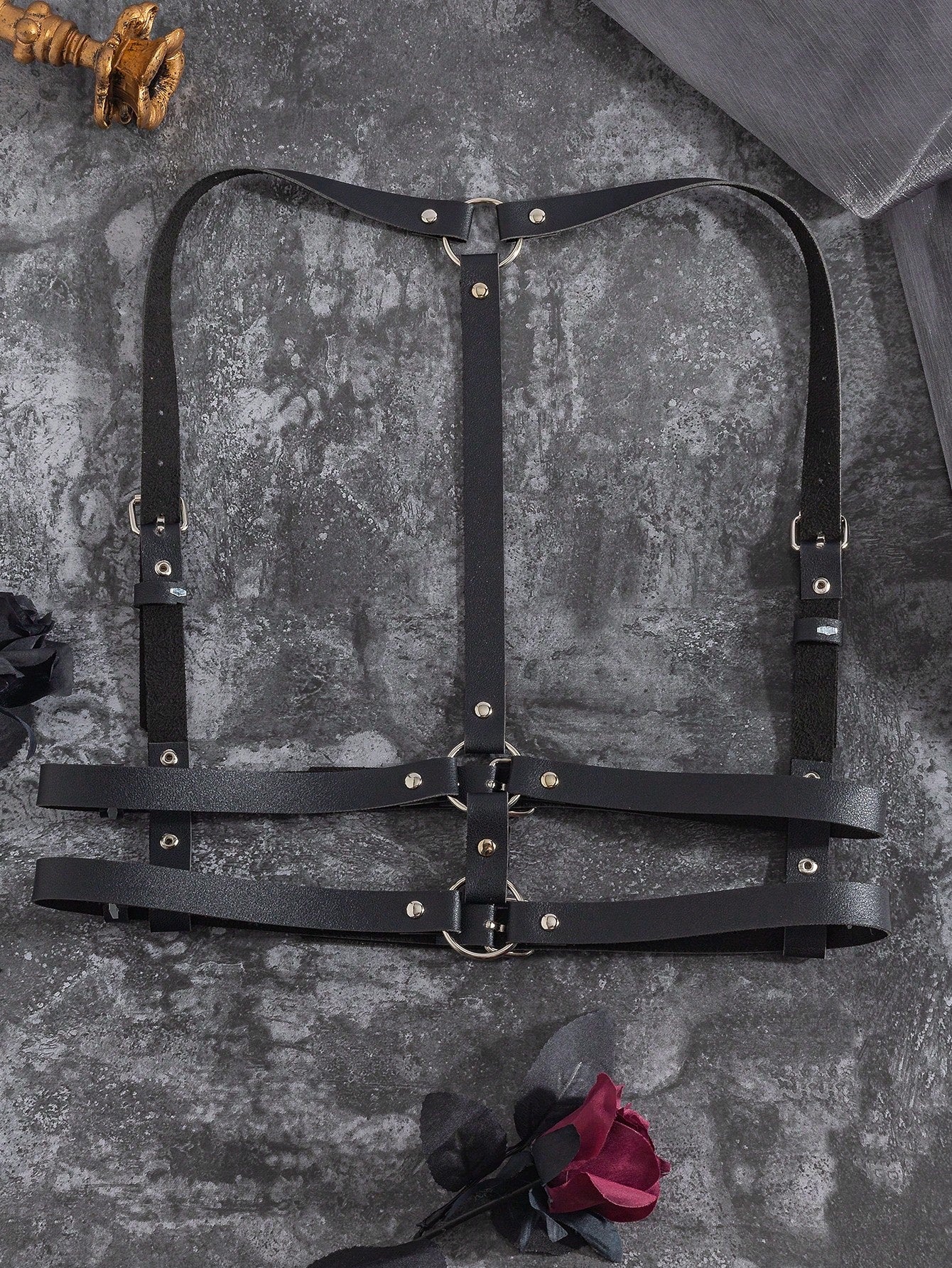 Vegan Leather Suspenders