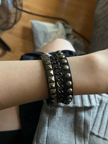 Punk Cuff Bracelet Retro Rock Wristband