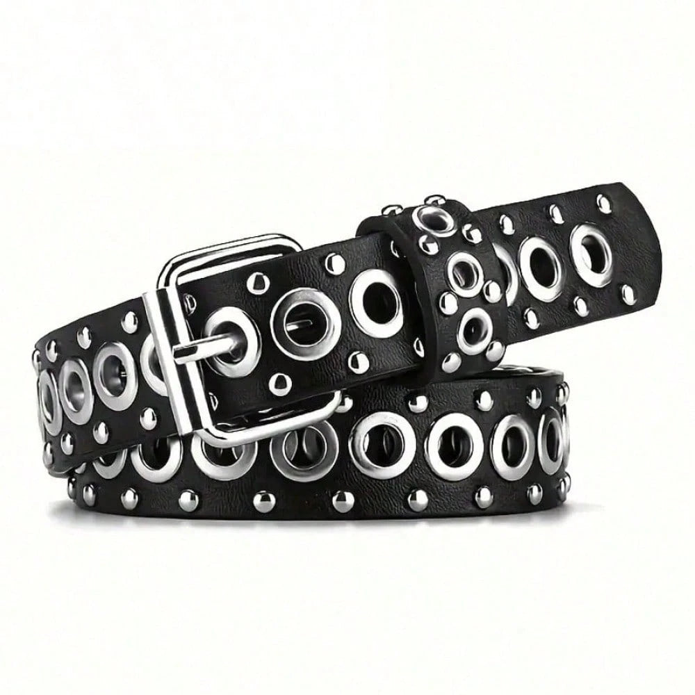 Grommet Black Belt Plus Size