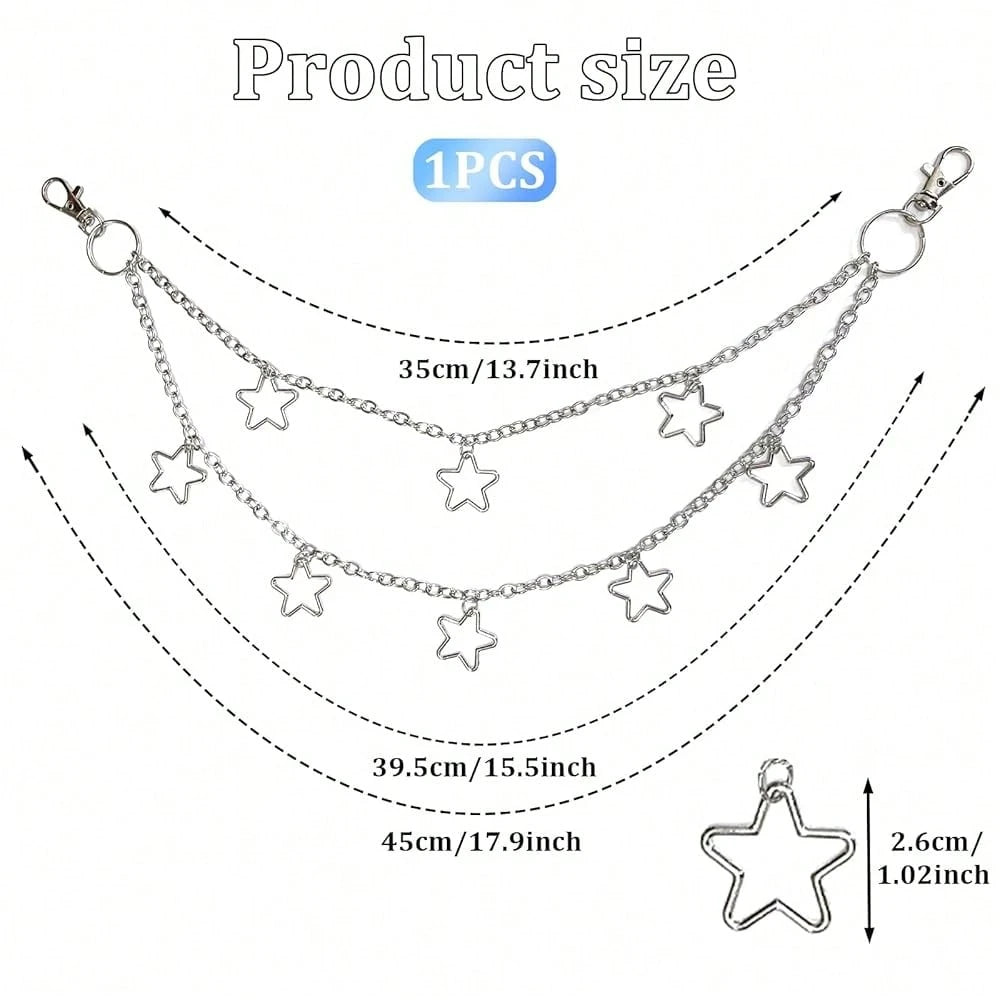 Star Astrology Wallet Chain