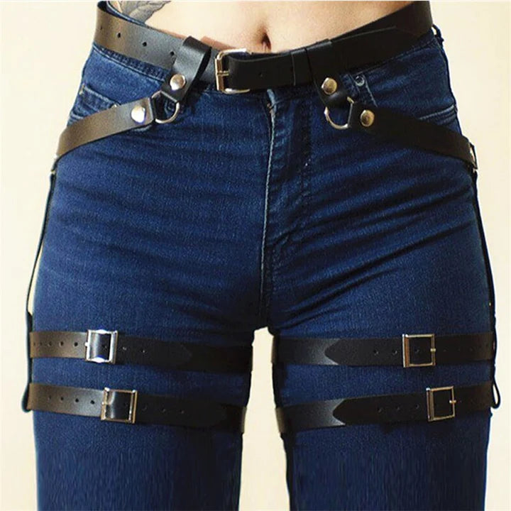 Strappy Leg Harness Belt XS- Plus Size