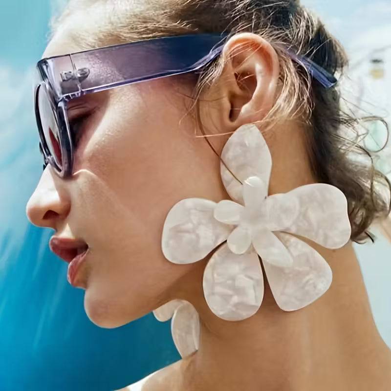 Flower Ceramic Earrings
