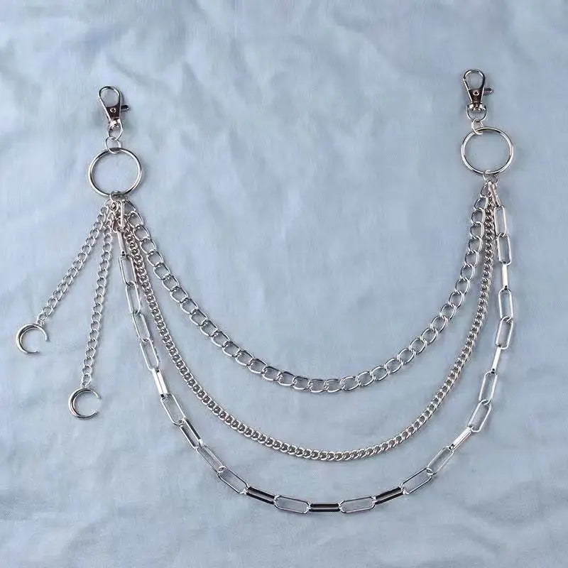 Moon Gothic 3-Layered Pants Chain