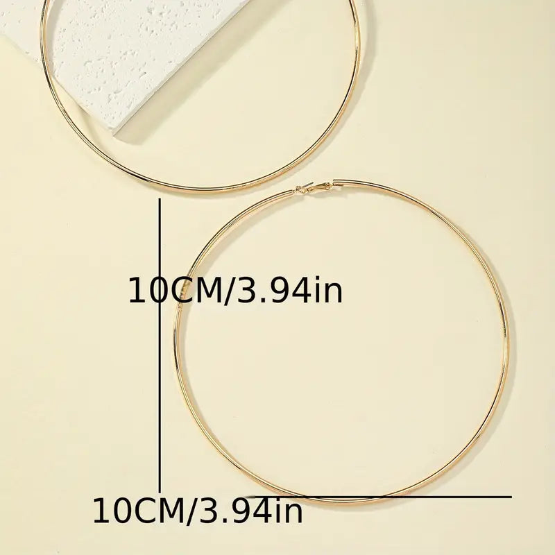 Gold Big Hoop Earrings