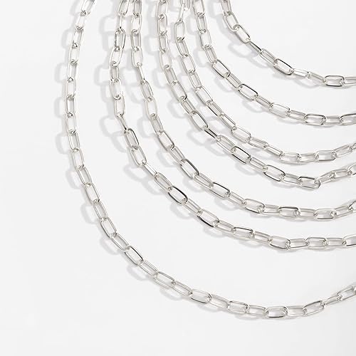 Layered Y2K Chain Necklace