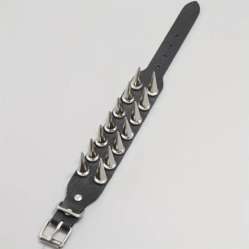 Double Row Spiked Bracelet