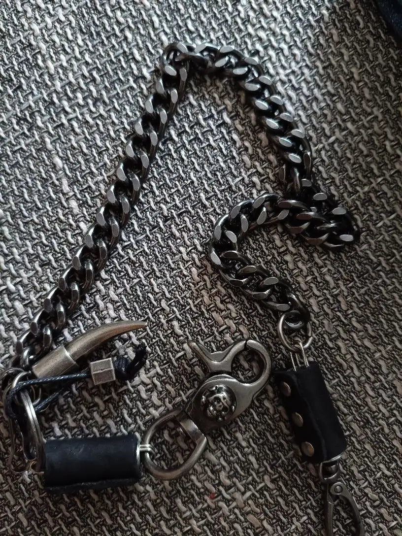Spiked Heavy Metal Wallet Chain