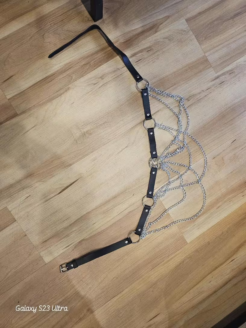 Emo Star Astrology Chain Mail Belt