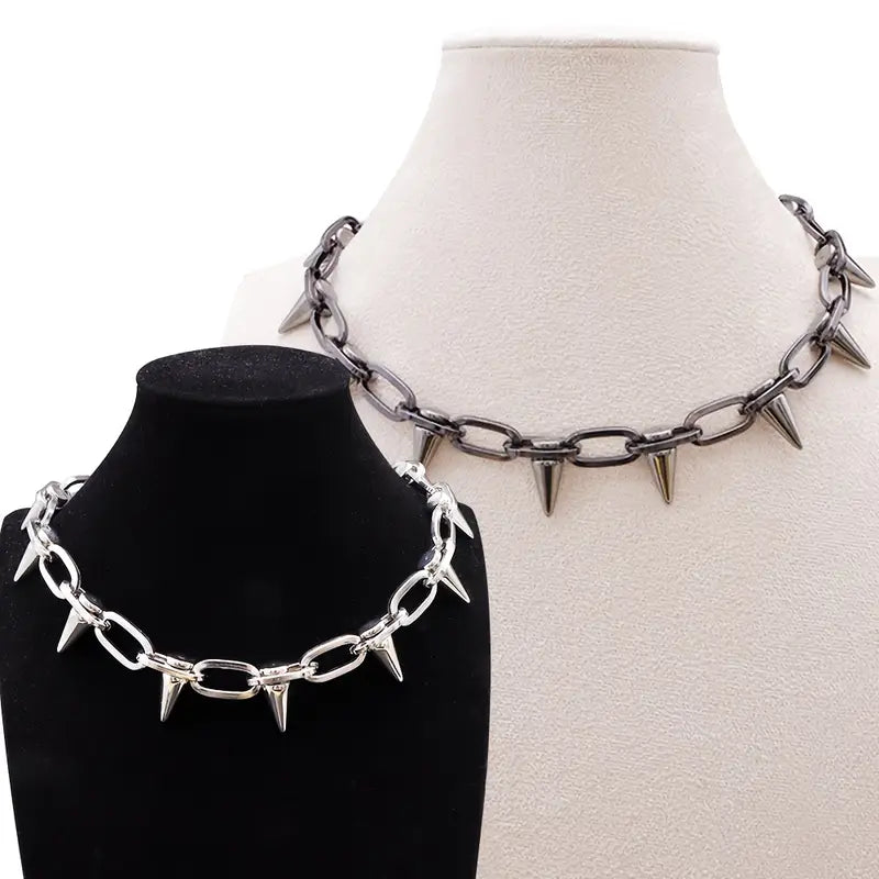 Spiked Choker Necklace