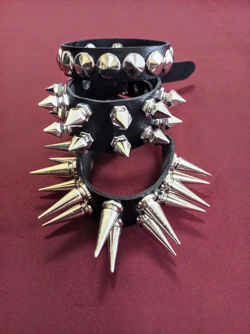 Double Row Spiked Bracelet