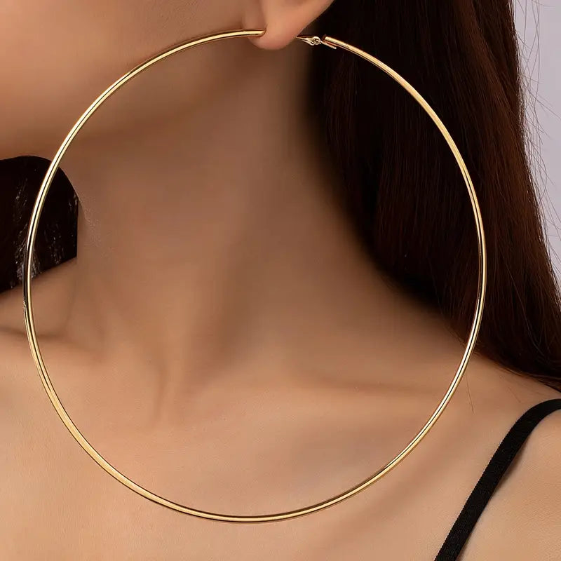 Gold Big Hoop Earrings