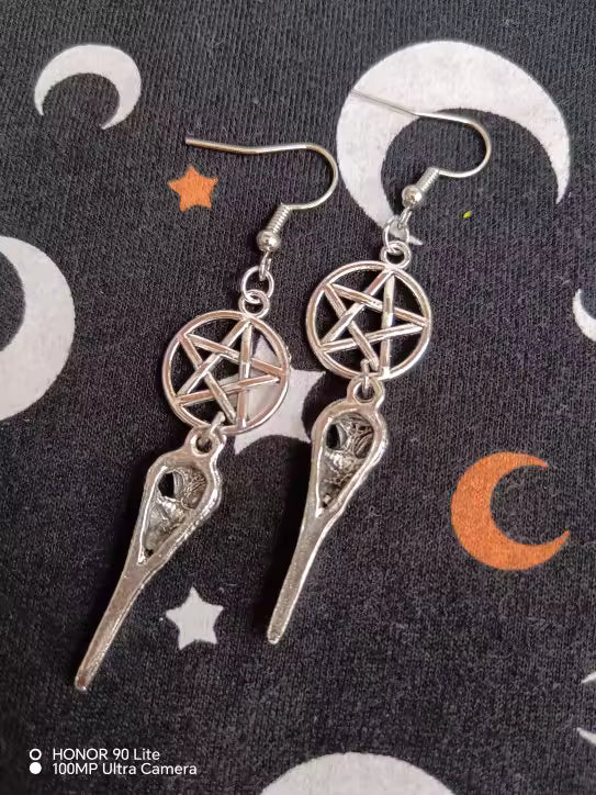 Plague Doctor Star Earrings