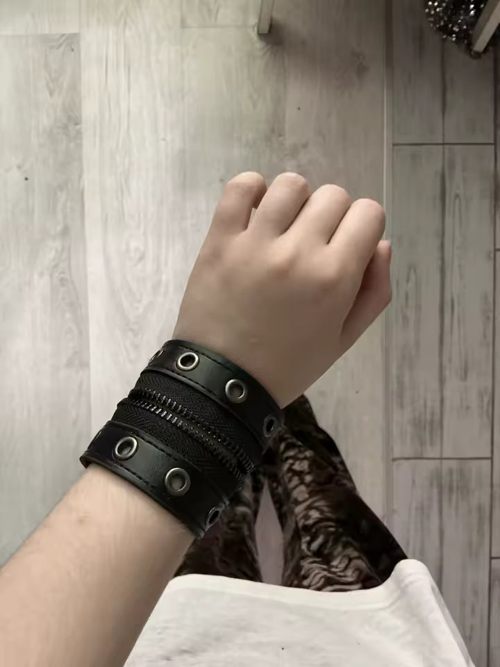 Zipper Punk Bracelet