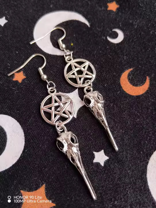 Plague Doctor Star Earrings