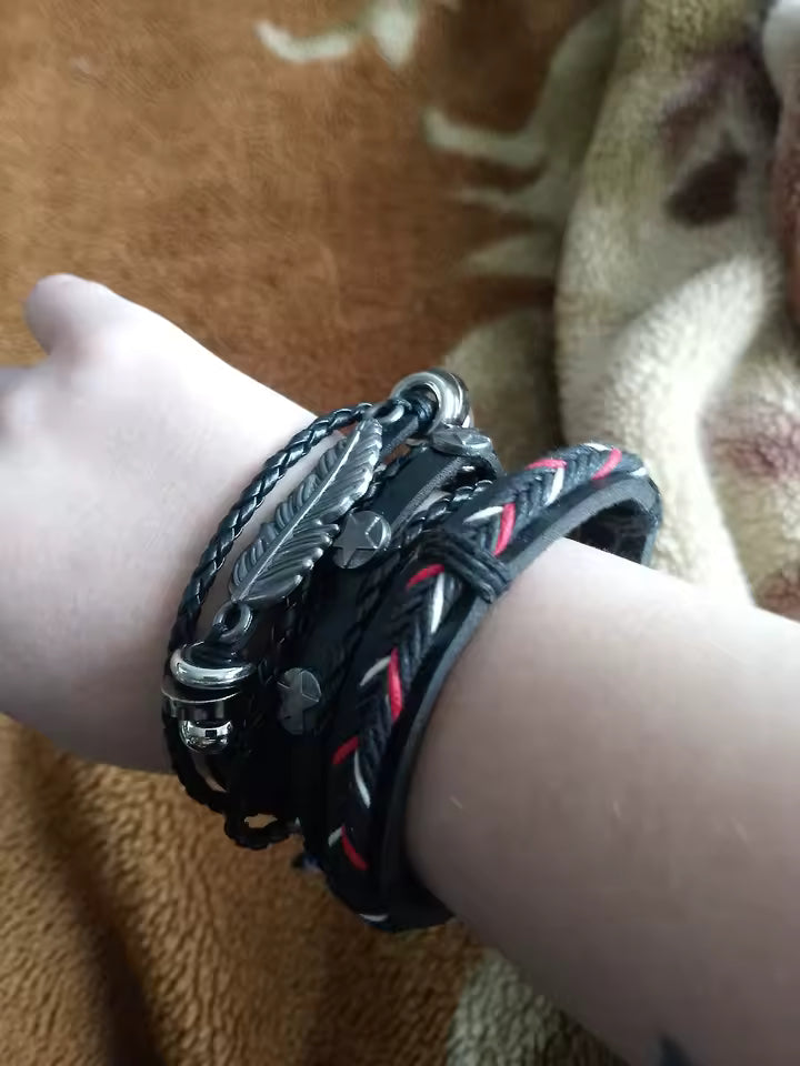 Leaf Star Emo Bracelet Set