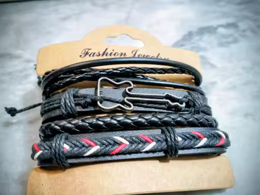 Guitar 4Pc Bracelet Set
