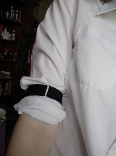Black Shirt Sleeve Garters