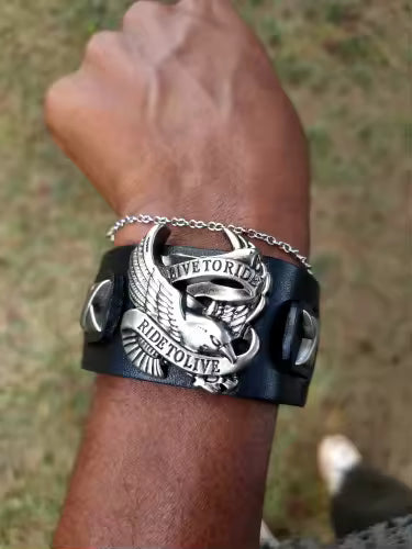 Eagle Biker Bracelet