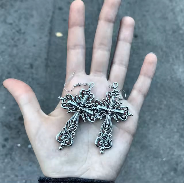 Cross Minimal Earrings