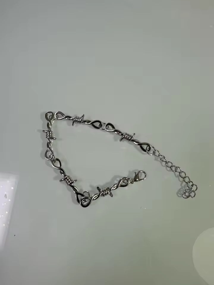 Barbed Wire Chain Necklace