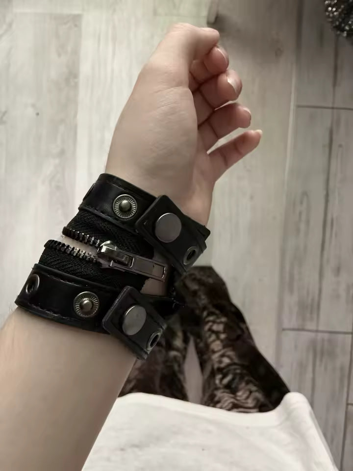 Zipper Punk Bracelet