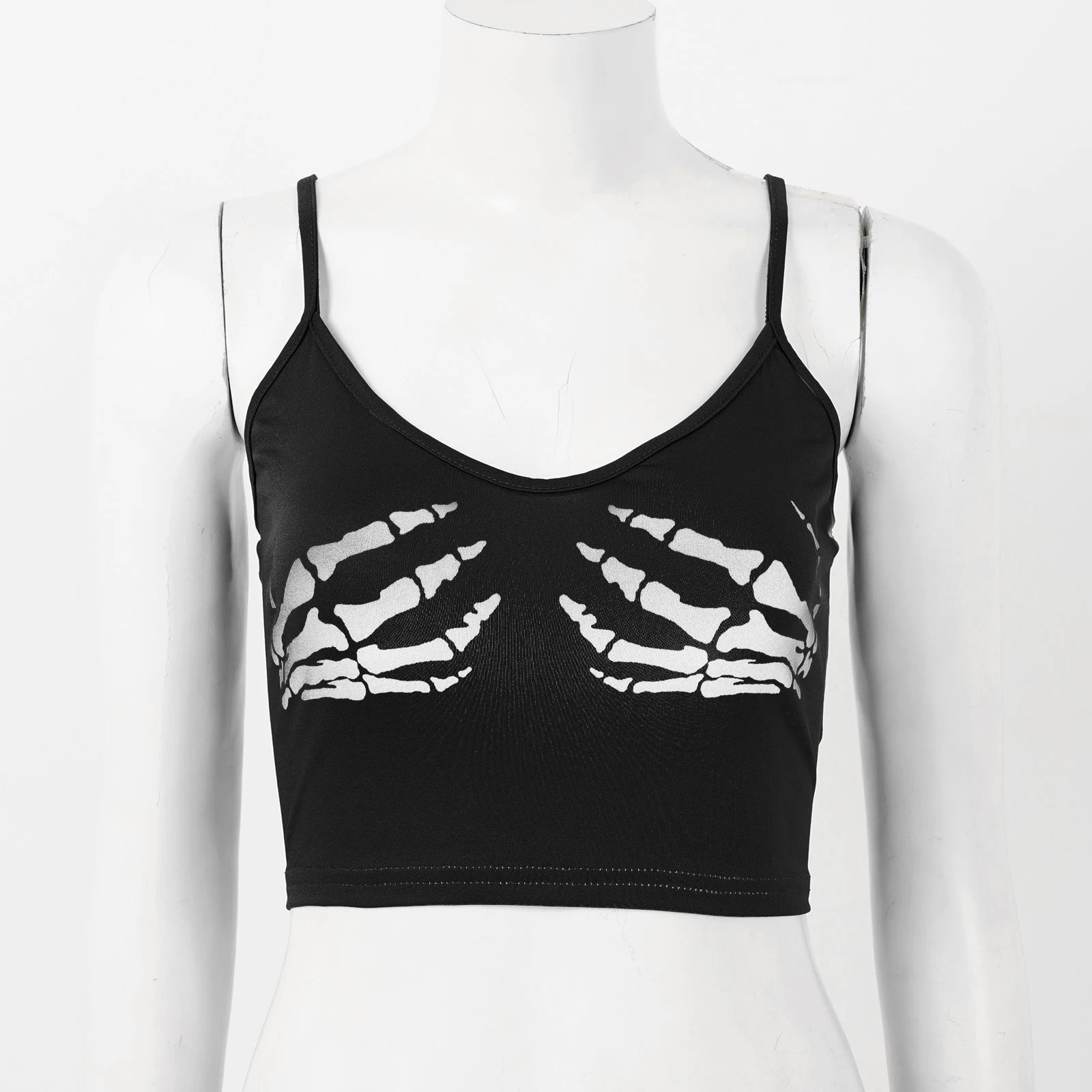 Skull Hands Crop Top