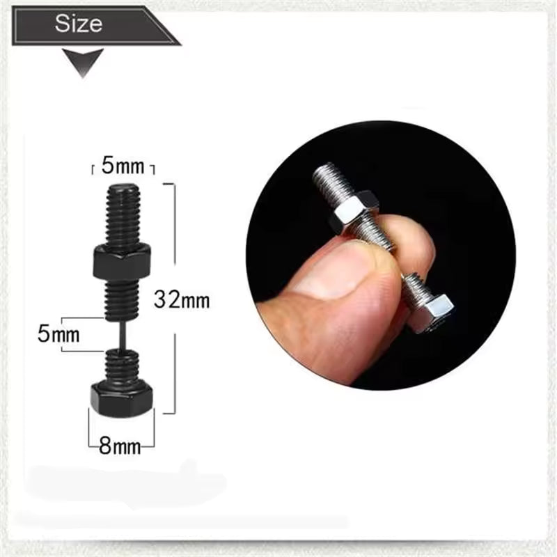 Bolt Screw Earrings