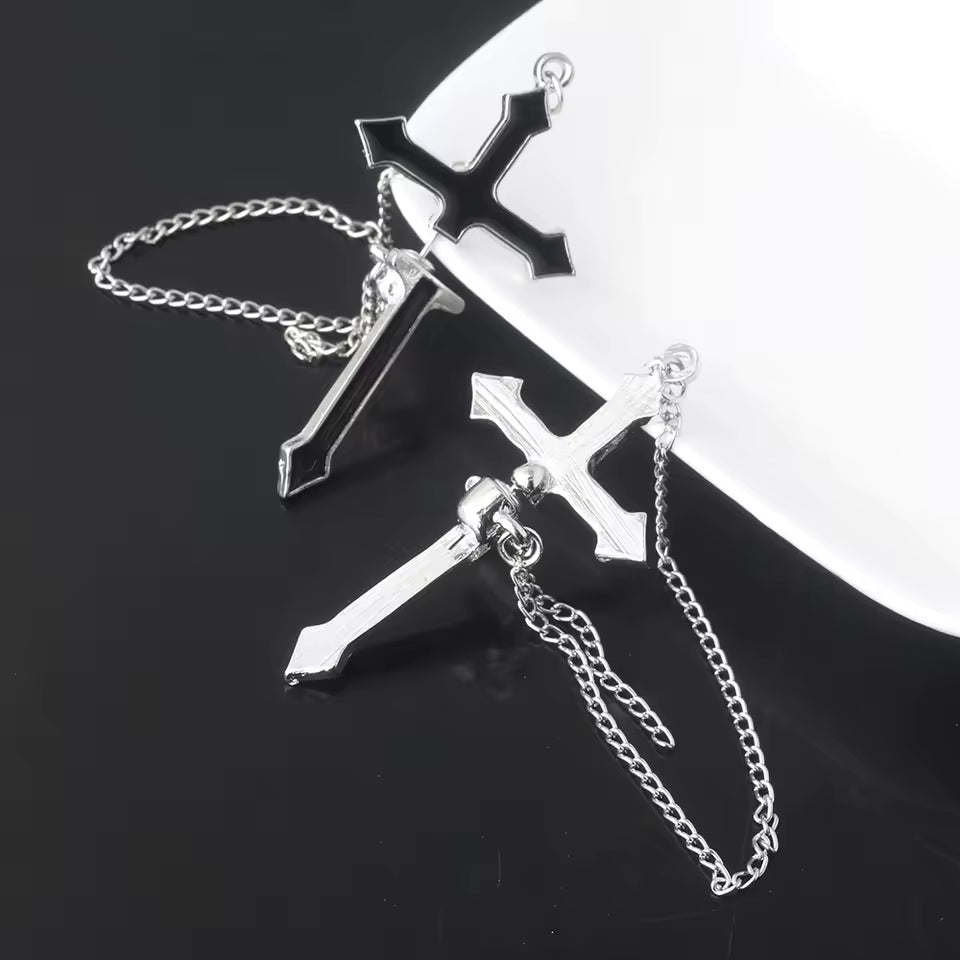 Cross Gothic Punk Earrings
