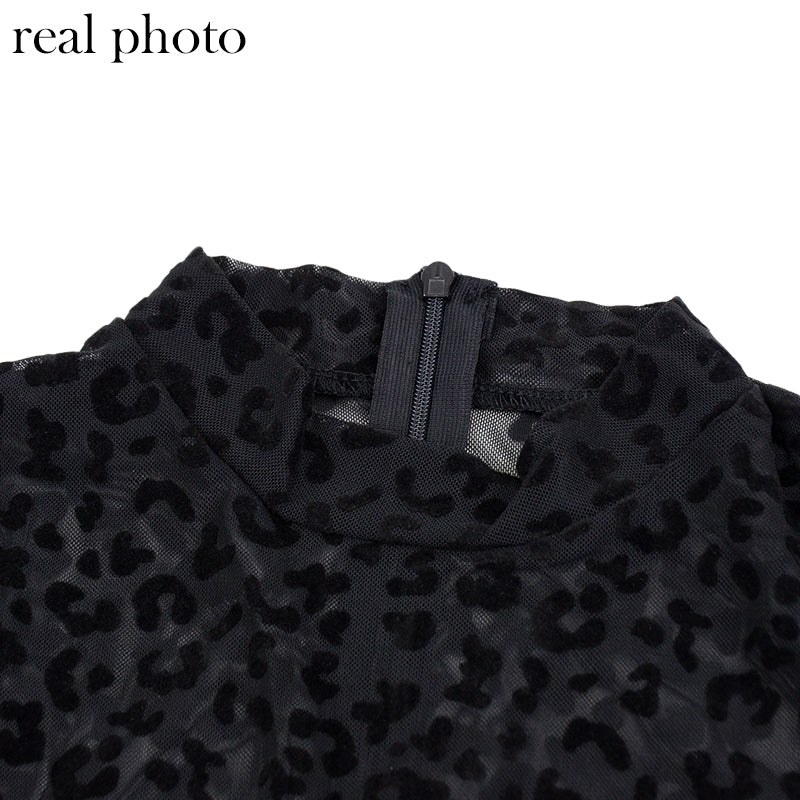 Black Leopard Jumpsuit