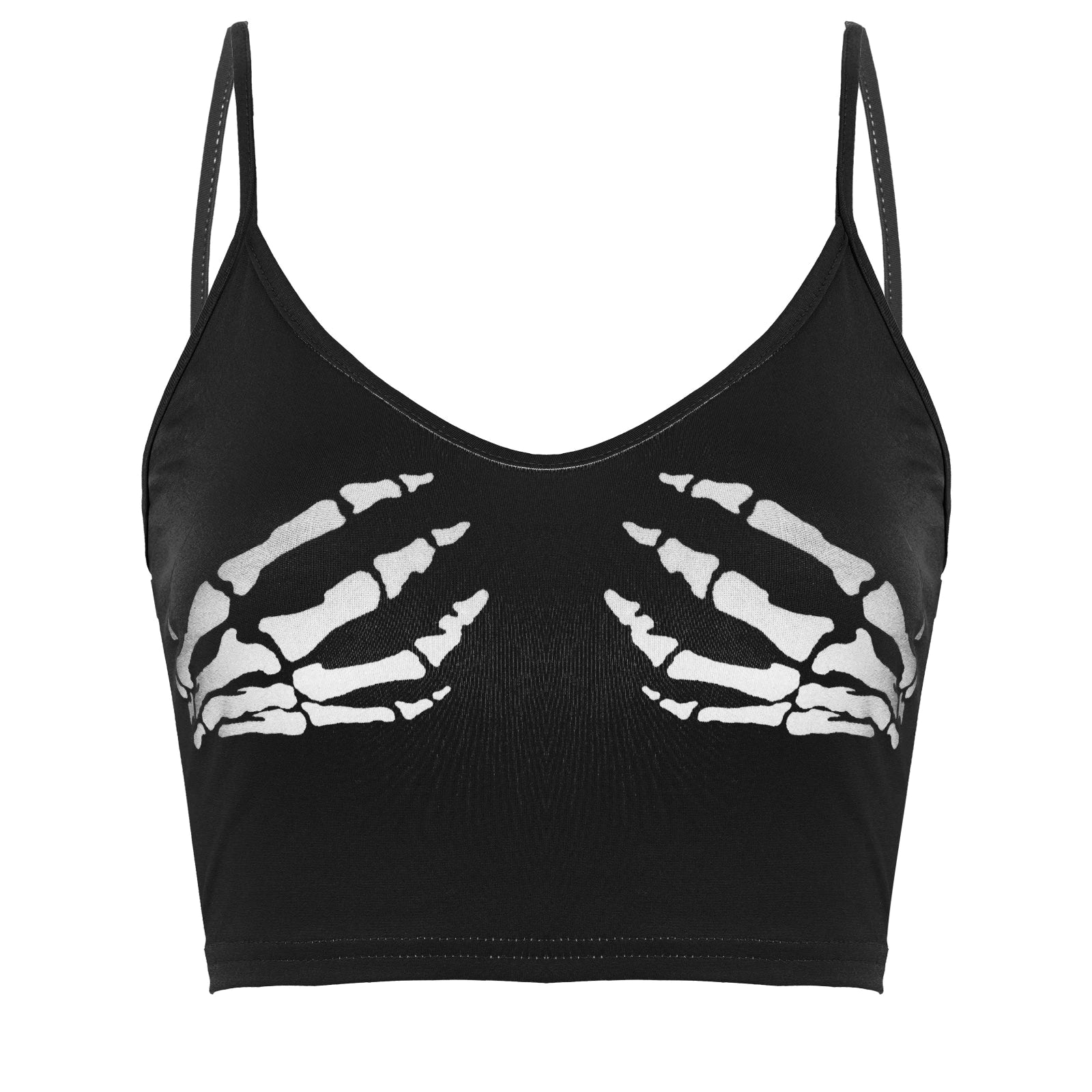 Skull Hands Crop Top
