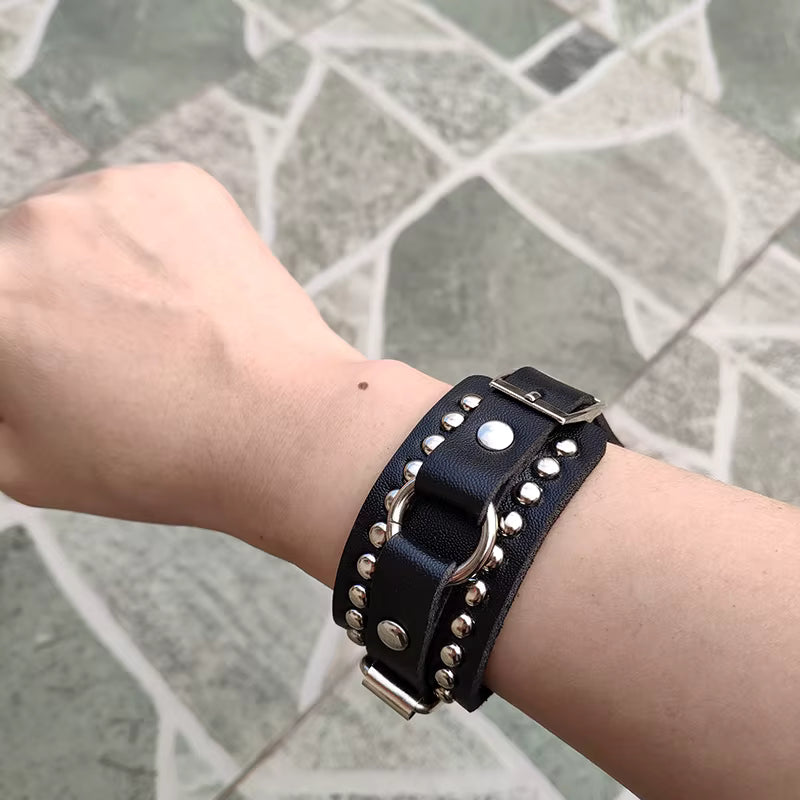 Punk Cuff Bracelet Retro Rock Wristband
