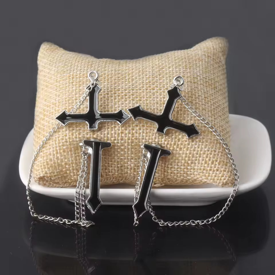 Cross Gothic Punk Earrings